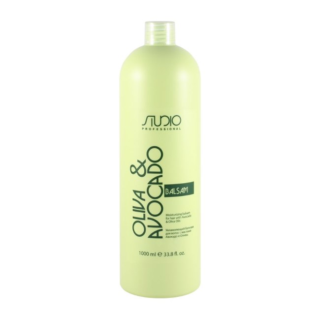 Бальзам увлажняющий для волос с маслом Авокадо и Оливы 1000мл Studio