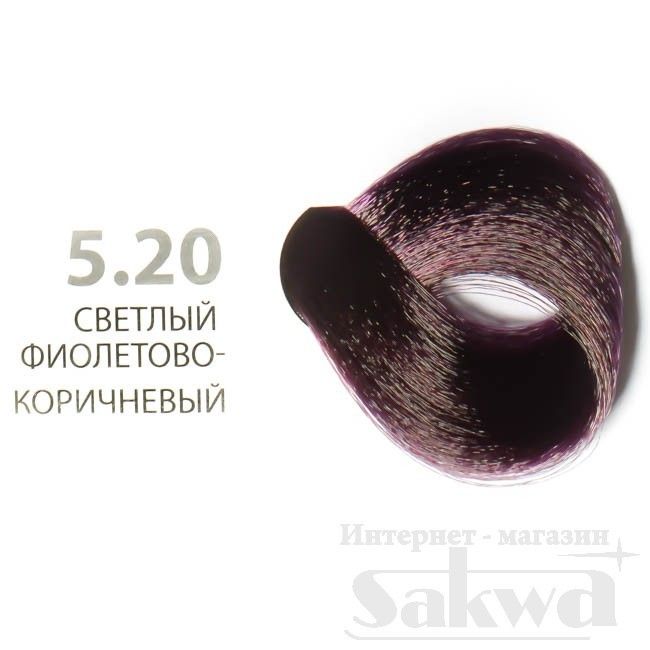 Крем-краска для волос № 5.20 светлый фиолетово-коричневый, 100мл Studio ЧЗ