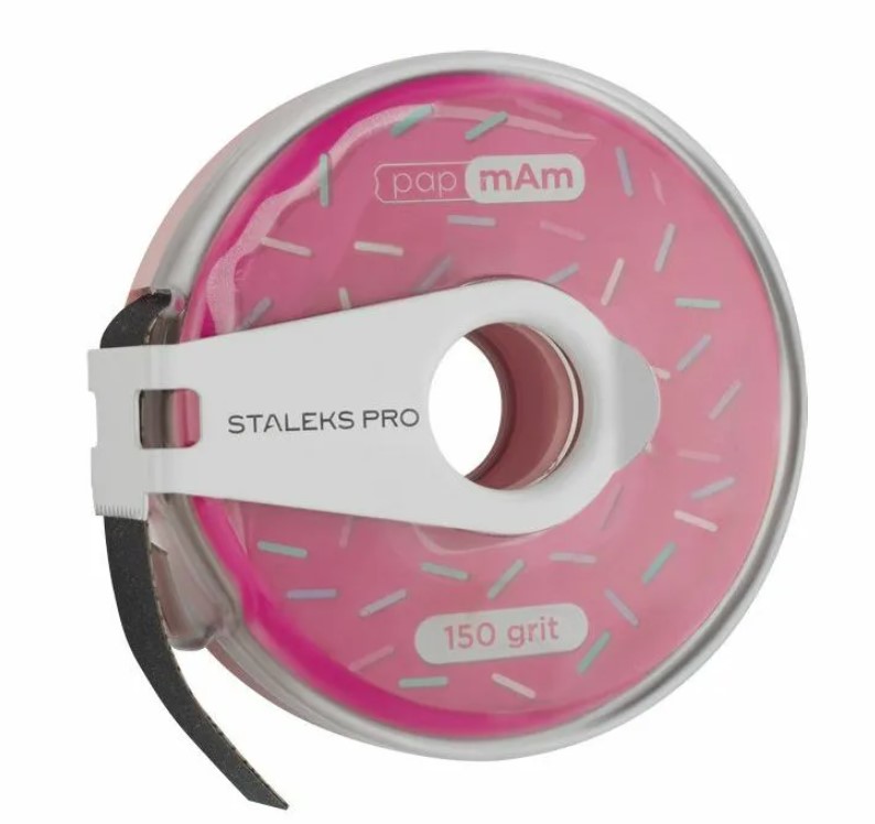 Сменный файл-лента papmAm в пластиковой катушке Bobbinail STALEKS PRO 150 грит