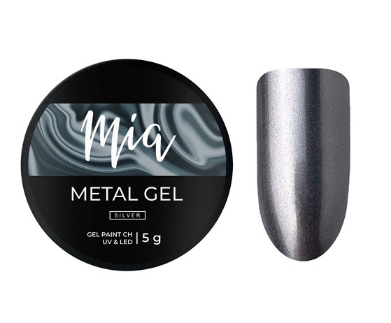 Гель Metal gel, Silver Mia