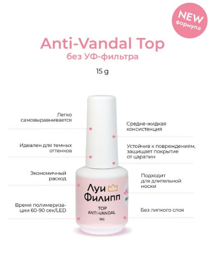 Топ Top Anti-vandal без УФ-фильтра15гр Луи Филипп