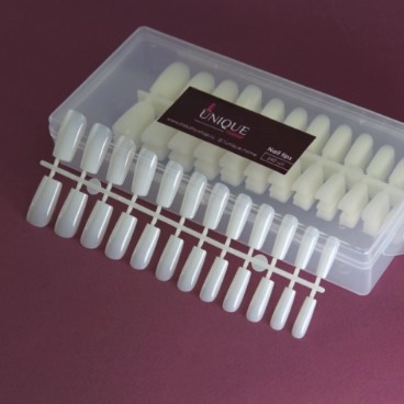 Типсы гелевые Молочные Квадрат, 240шт UNIQUEname