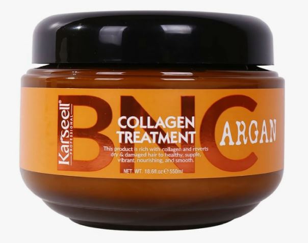 Маска тритмент питание и блеск BNC  550ml Karseell argan collagen 