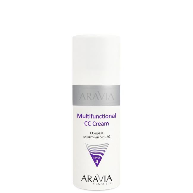 CC-крем защитный SPF-20 Multifunctional CC Cream, тон 01 150мл "ARAVIA Professional"